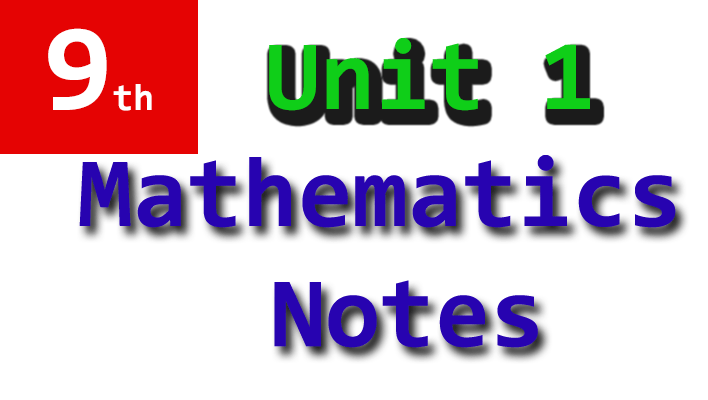 mathematics unit 1 notes 9th