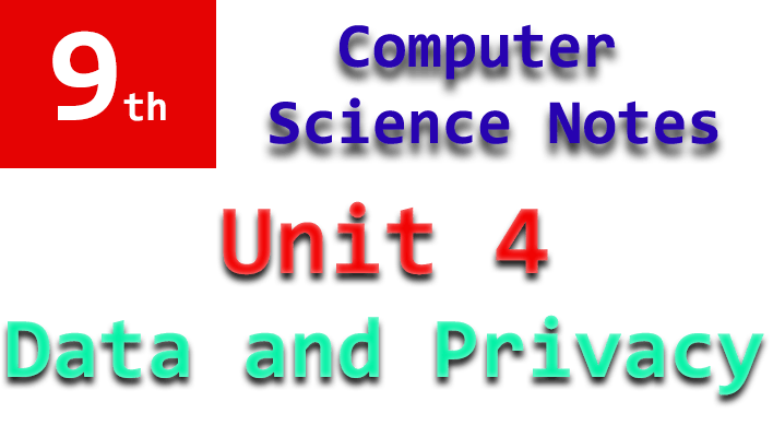 computer science unit 4 name data and privacy