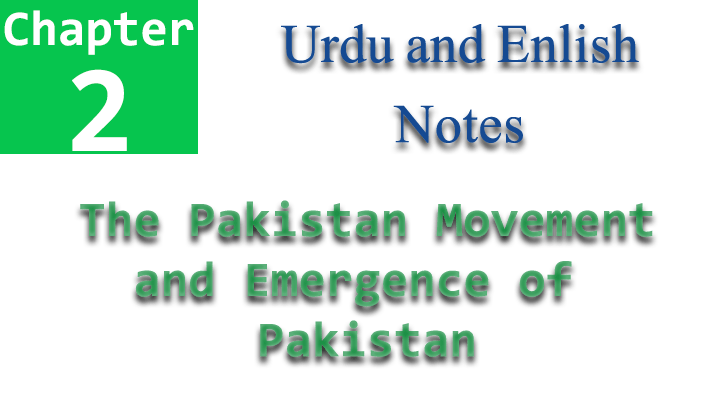 pak study chapter 2 name pakistan movement and emegence of pakistan