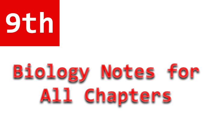 9th biology notes all chapters