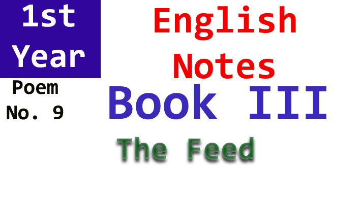the feed poem no. 9 notes