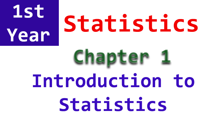chapter 1 statistics notes 1st year