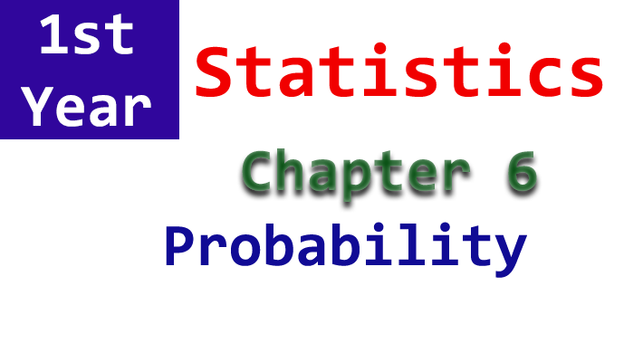 chapter 6 statistics notes 1st year