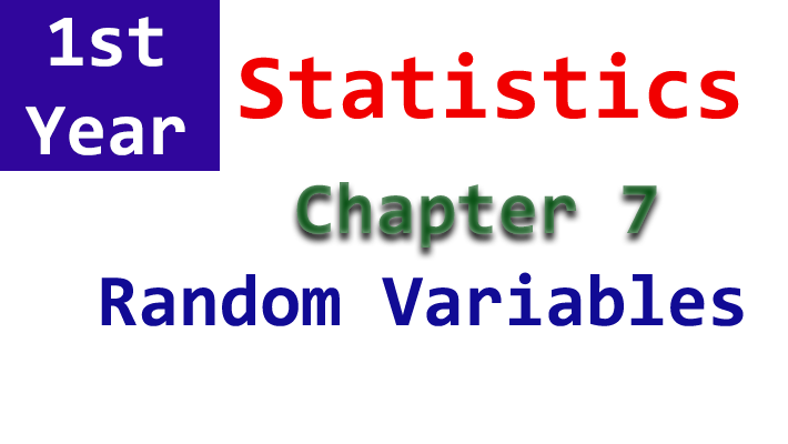 chapter 7 statistics notes 1st year