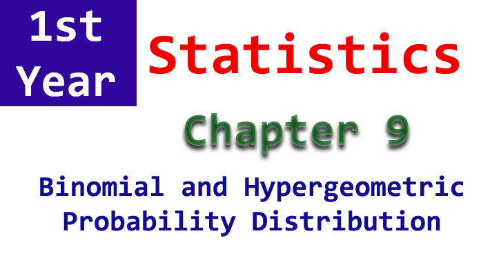chapter 9 statistics notes 1st year