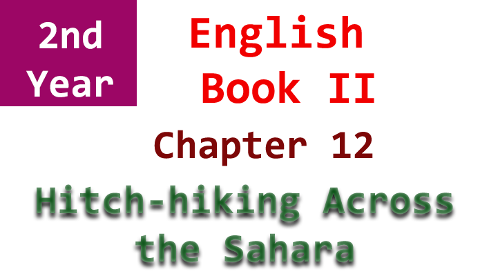 hitch-hiking across the sahara 2nd year english