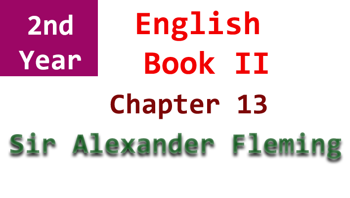 sir alexander fleming 2nd year english