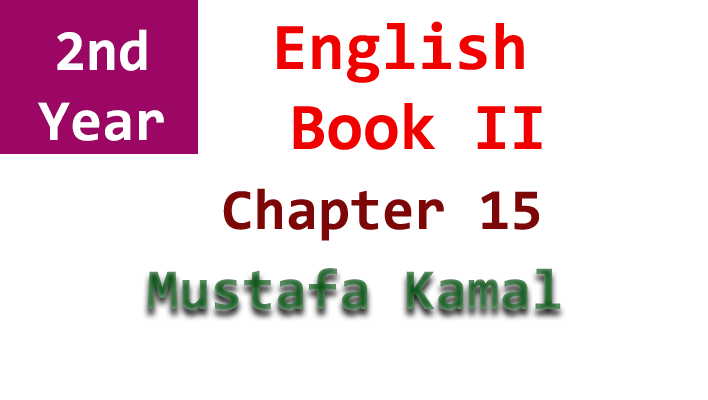 mustafa kamal 2nd year english