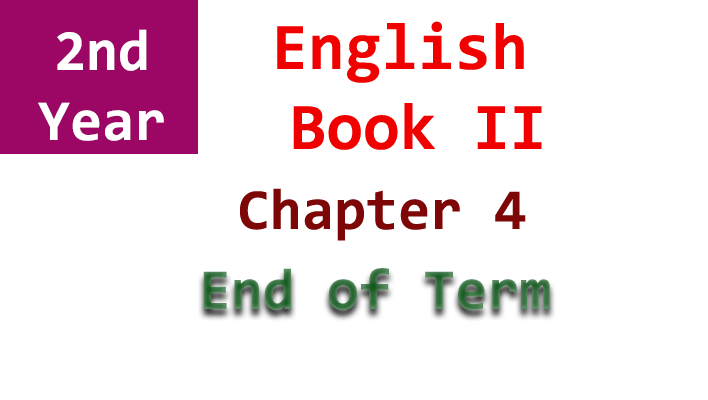 end of term 2nd year english