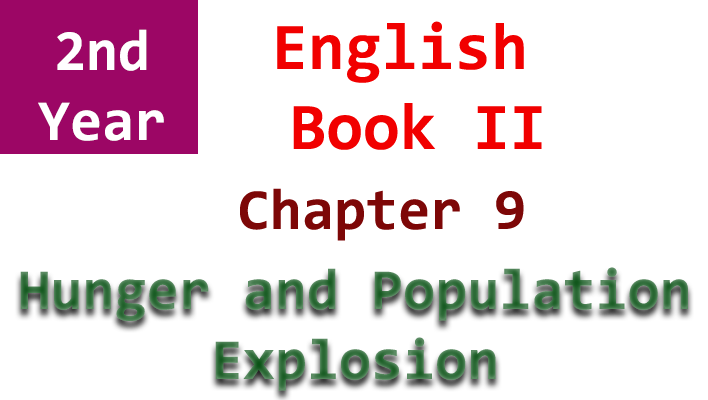 hunger and population explosion 2nd year english