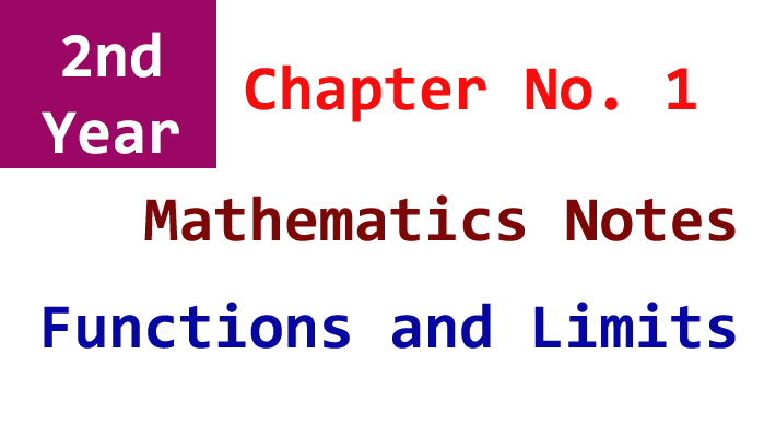 2nd year mathematics chapter 1