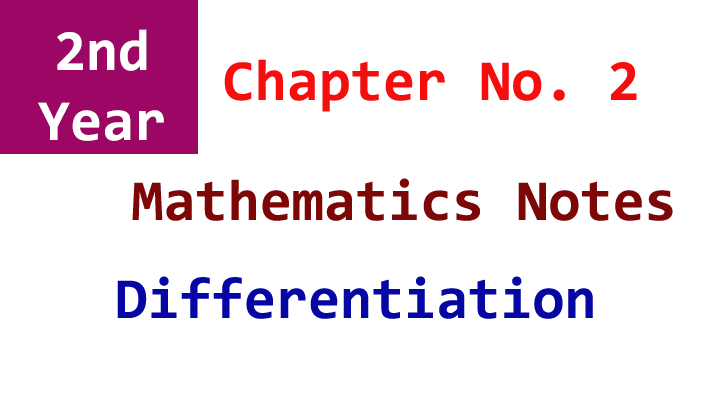 2nd year mathematics chapter 2