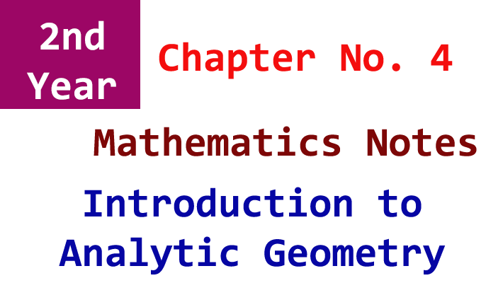2nd year mathematics chapter 4