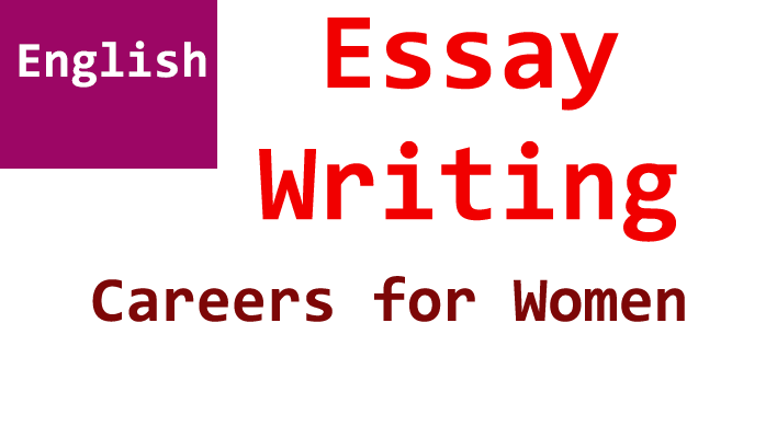 careers for women english essay